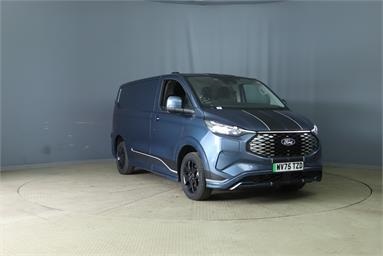 FORD E-TRANSIT CUSTOM 320 L1 ELECTRIC RWD 160kW 65kWh H1 Van Sport Auto Electric - BLUE - WV75TZD - 5 Door Panel Van