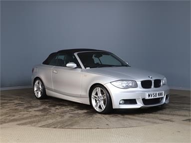 BMW 1 SERIES 120d M Sport 2dr Step Auto Diesel - SILVER - MV58NNK - 2 Door Convertible