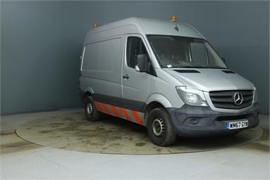 MERCEDES-BENZ SPRINTER 314CDI SHORT DIESEL 3.5t High Roof Van Diesel - SILVER - WM67GYW - 5 Door Panel Van