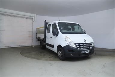 RENAULT MASTER MWB DIESEL RWD MLL35TWdCi 150 Low Roof D/Cab Dropside 10ft Diesel - WHITE - NX62FHL - 4 Door Dropside Body