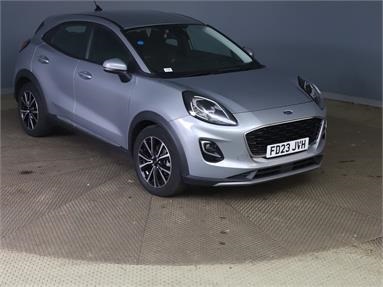 FORD PUMA 1.0 EcoBoost Hybrid mHEV Titanium 5dr Petrol/Hybrid - SOLAR SILVER - FD23JVH - 5 Door Hatchback