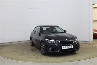 BMW 2 SERIES 218i Sport 2dr [Nav] Step Auto Petrol - BLACK - DO19ASU - 2 Door Coupe