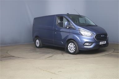 FORD TRANSIT CUSTOM 300 L1 DIESEL FWD 2.0 EcoBlue 130ps Low Roof Limited Van Diesel - BLUE - KS71VPN - 5 Door Panel Van