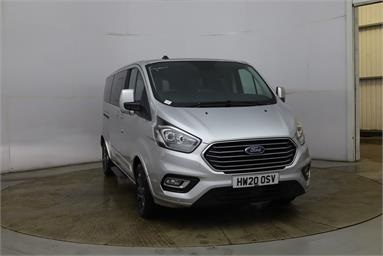 FORD TOURNEO CUSTOM L2 DIESEL FWD 2.0 EcoBlue 130ps L/R 8 Seater Titanium Auto Diesel - SILVER - HW20OSV - 4 Door MPV