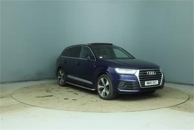 AUDI Q7 3.0 TDI 218 Quattro S Line 5dr Tip Auto Diesel - BLUE - MW18OKZ - 5 Door Estate