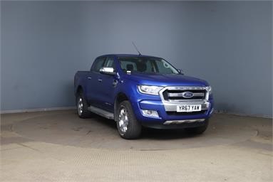 FORD RANGER DIESEL Pick Up Double Cab Limited 2 2.2 TDCi Diesel - BLUE - YR67YAW - 4 Door Pick Up Body
