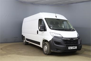 VAUXHALL MOVANO 3500 L3 DIESEL FWD 2.2 Turbo D 140ps H2 Van Prime Diesel - WHITE - DL72MFZ - 5 Door Panel Van