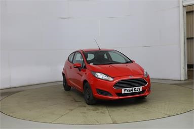 FORD FIESTA 1.25 Studio 3dr Petrol - RED - YY64KJV - 3 Door Hatchback