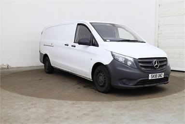 MERCEDES-BENZ VITO EXTRA LONG DIESEL 114CDI Van Diesel - WHITE - SK18UWZ - 6 Door Panel Van
