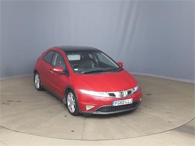 HONDA CIVIC 1.8 i-VTEC EX GT 5dr Petrol - RED - FG60LLJ - 5 Door Hatchback