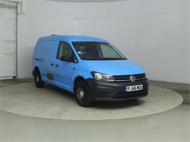 VOLKSWAGEN CADDY MAXI C20 DIESEL 2.0 TDI BlueMotion Tech 102PS Startline Van Diesel - BLUE - PJ66MOU - 6 Door Panel Van