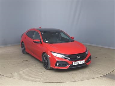 HONDA CIVIC 1.0 VTEC Turbo 126 EX 5dr Petrol - RED - DG19YLJ - 5 Door Hatchback