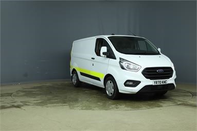 FORD TRANSIT CUSTOM 320 L1 DIESEL FWD 2.0 EcoBlue 130ps Low Roof Trend Van Auto Diesel - WHITE - YR70KNC - 5 Door Panel Van