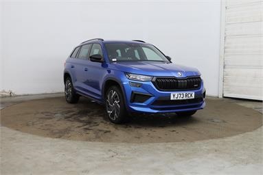 SKODA KODIAQ 2.0 TSI 245 vRS 4x4 5dr DSG [7 Seat] Petrol - BLUE - YJ73RCK - 5 Door Estate