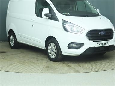 FORD TRANSIT CUSTOM 280 L1 DIESEL FWD 2.0 EcoBlue 130ps Low Roof Limited Van Auto Diesel - WHITE - YP71HWV - 5 Door Panel Van