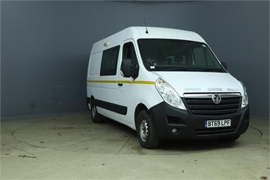 VAUXHALL MOVANO 35 L2 DIESEL FWD 2.3 CDTI H2 Van 130ps Diesel - WHITE - BT69LPF - 5 Door Messing Unit