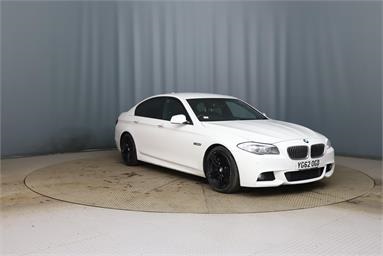 BMW 5 SERIES 535d [313] M Sport 4dr Step Auto Diesel - White - YG62OGD - 4 Door Saloon