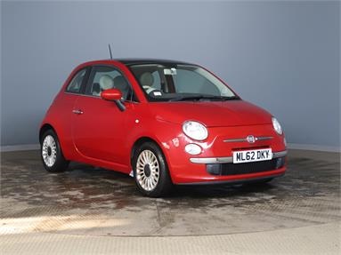 FIAT 500 1.2 Lounge 3dr [Start Stop] Petrol - RED - ML62DKY - 3 Door Hatchback