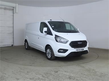 FORD TRANSIT CUSTOM 300 L2 DIESEL FWD 2.0 EcoBlue 130ps Low Roof Limited Van Diesel - WHITE - YS73VUW - 5 Door Panel Van