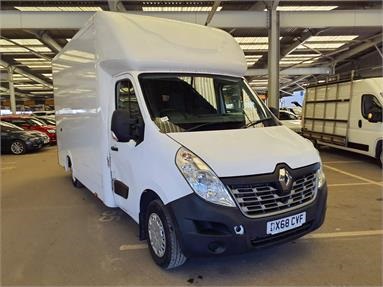 RENAULT MASTER LWB DIESEL FWD LL35dCi 130 Business Low Roof Luton Loloader Diesel - WHITE - DX68CVF - 2 Door Luton Box Body
