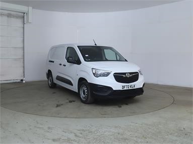 VAUXHALL COMBO CARGO L2 DIESEL 2300 1.5 Turbo D 100ps H1 Prime Crew Van Med Roof MWB Diesel - WHITE - DF72KLK - 6 Door Panel Van