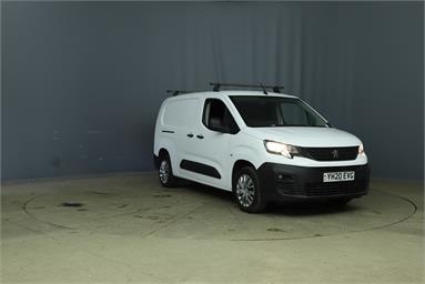 PEUGEOT PARTNER LONG DIESEL 950 1.5 BlueHDi 100 Professional Van Diesel - WHITE - YH20EVG - 6 Door Panel Van