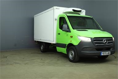 MERCEDES-BENZ SPRINTER 314CDI L2 DIESEL RWD 3.5t Progressive Chassis Cab Diesel - GREEN - YB70UBE - 2 Door Fridge Box Van Body