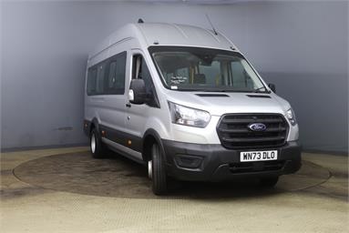 FORD TRANSIT 460 L4 MINIBUS DIESEL RWD 2.0 EcoBlue 165ps H3 17 Seater Leader Auto Diesel - SILVER - WN73DLO - Bus (Mini Less 18 seats)