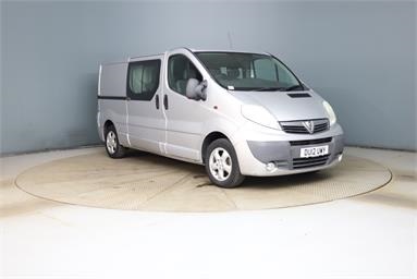 VAUXHALL VIVARO SWB DIESEL 2.0CDTI [115PS] Sportive Doublecab 2.9t Euro 5 Diesel - SILVER - DU12UWY - 6 Door Window Van