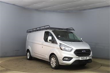 FORD TRANSIT CUSTOM 300 L2 DIESEL FWD 2.0 EcoBlue 130ps Low Roof Limited Van Diesel - SILVER - YV21LZC - 5 Door Panel Van
