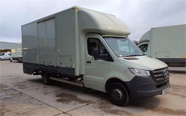 MERCEDES-BENZ SPRINTER 516 CDI AUTO ENCLOSED CAR TRANSPORTER Diesel - GREEN - YJ69XUM - 5 Door Chassis Cab