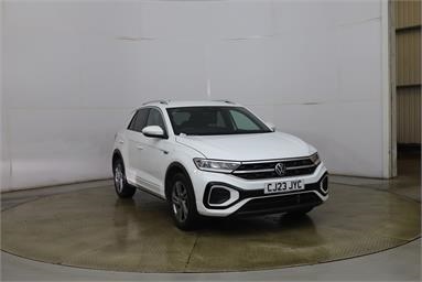VOLKSWAGEN T-ROC 1.5 TSI R-Line 5dr Petrol - WHITE - CJ23JYC - 5 Door Hatchback