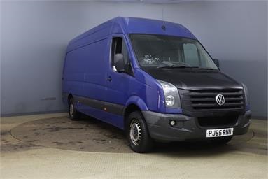 VOLKSWAGEN CRAFTER CR35 LWB DIESEL 2.0 TDI 136PS High Roof Van Diesel - BLUE - PJ65RNN - 5 Door Panel Van