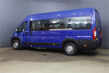 PEUGEOT BOXER 440 L4 DIESEL 2.0 BlueHDi H2 Window Van 130ps Diesel - BLUE - HX70FXP - Bus (Mini Less 18 seats)
