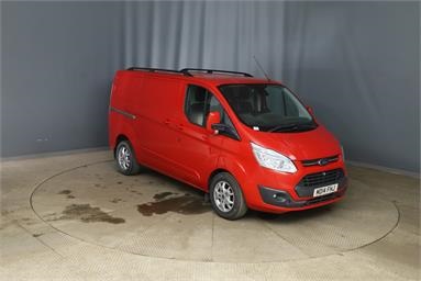 FORD TRANSIT CUSTOM 290 L1 DIESEL FWD 2.2 TDCi 125ps Low Roof Limited Van Diesel - RED - MD14FHJ - 6 Door Panel Van