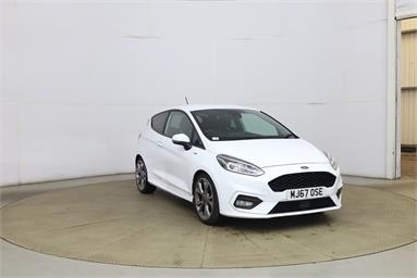 FORD FIESTA 1.0 EcoBoost 140 ST-Line 3dr Petrol - WHITE - MJ67OSE - 3 Door Hatchback