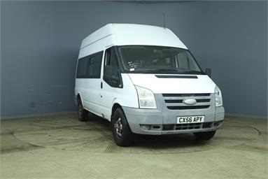 FORD TRANSIT 350 LWB HIGH ROOF MINIBUS 2.4 TDI Diesel - WHITE - CX56APY - Bus (Mini Less 18 seats)