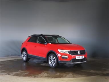 VOLKSWAGEN T-ROC 1.0 TSI Design 5dr Petrol - RED - YK18AHM - 5 Door Hatchback