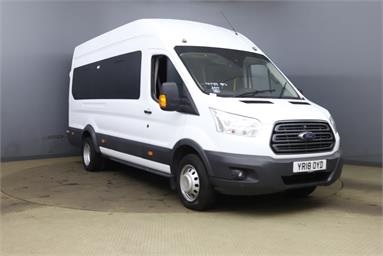 FORD TRANSIT 460 L4 MINIBUS DIESEL RWD 2.2 TDCi 125ps H3 17 Seater Trend H3 17 Seats Diesel - WHITE - YR18OYD - Bus (Mini Less 18 seats)