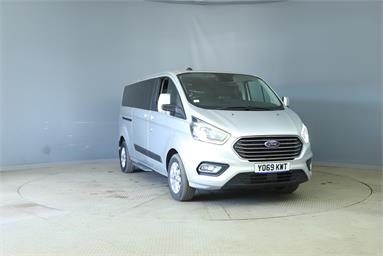 FORD TOURNEO CUSTOM L2 DIESEL FWD 2.0 EcoBlue 130ps Low Roof 8 Seater Zetec Diesel - SILVER - YO69KWT - Bus (Mini Less 18 seats)