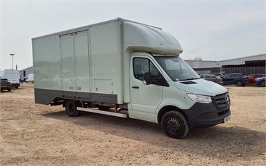 MERCEDES-BENZ SPRINTER 516 CDI ENCLOSED CAR TRANSPORTER Diesel - GREEN - YB20WLX - 2 Door Beavertail Body (Vehicle Recovery)