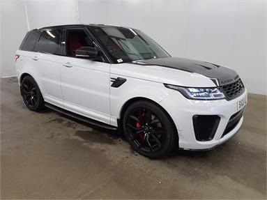 LAND ROVER RANGE ROVER SPORT 5.0 P575 S/C SVR 5dr Auto Petrol - WHITE - SV21YLP - 5 Door Estate