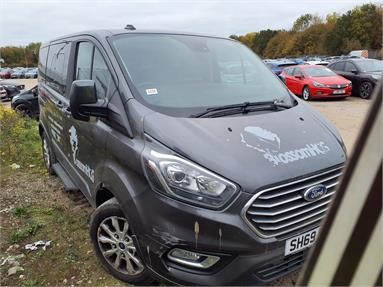 FORD TOURNEO CUSTOM L1 DIESEL FWD 2.0 EcoBlue 130ps L/R 8 Seater Titanium Auto Diesel - GREY - SH69CCX - Bus (Mini Less 18 seats)