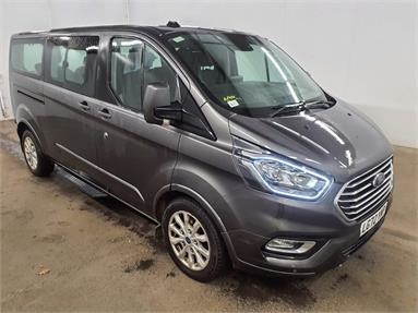 FORD TOURNEO CUSTOM L2 DIESEL FWD 2.0 EcoBlue Hybrid 130ps L/R 8 Seater Titanium Diesel - GREY - LG72YMP - Bus (Mini Less 18 seats)