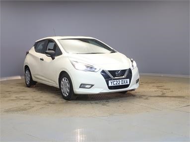 NISSAN MICRA 1.0 IG-T 92 Visia 5dr Petrol - WHITE - YC22DXA - 5 Door Hatchback
