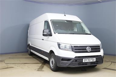 VOLKSWAGEN CRAFTER CR35 LWB DIESEL FWD 2.0 TDI 140PS Trendline High Roof Van Diesel - WHITE - DY70FSA - 5 Door Panel Van
