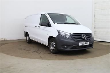 MERCEDES-BENZ VITO L2 DIESEL RWD 114CDI Progressive Van 9G-Tronic Diesel - WHITE - YK71FAU - 6 Door Panel Van