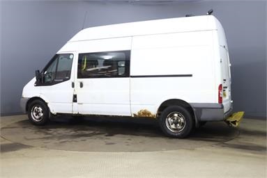 FORD TRANSIT 350 LWB DIESEL RWD High Roof D/Cab Messing Van TDCi 100ps [6] Diesel - WHITE - YM11EJU - 5 Door Messing Unit