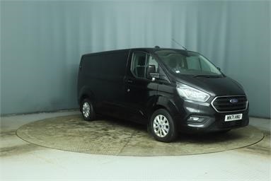 FORD TRANSIT CUSTOM 300 L2 DIESEL FWD 2.0 EcoBlue 130ps Low Roof Limited Van Diesel - SHADOW BLACK - WN71HNU - 5 Door Panel Van