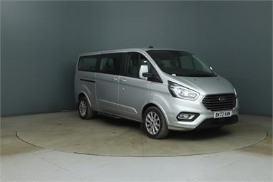 FORD TOURNEO CUSTOM L2 DIESEL FWD 2.0 EcoBlue Hybrid 130ps L/R 8 Seater Titanium Diesel/Hybrid - SILVER - BK72KNM - Bus (Mini Less 18 seats)